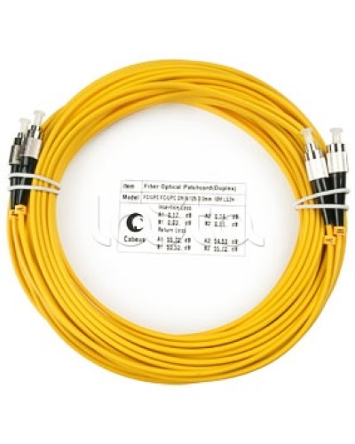 Шнур оптический SM 9/125 duplex FC/FC (10 м) Cabeus FOP(D)-9-FC-FC-10M в Махачкале Патч-корды оптические Pintop.ru