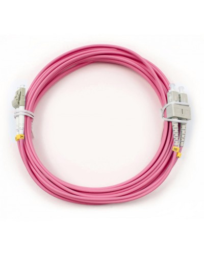 Шнур оптический duplex LC-SC 50/125 mm OM4 5м LSZH Cabeus FOP-50-OM4-LC-SC-5m в Махачкале Патч-корды оптические Pintop.ru