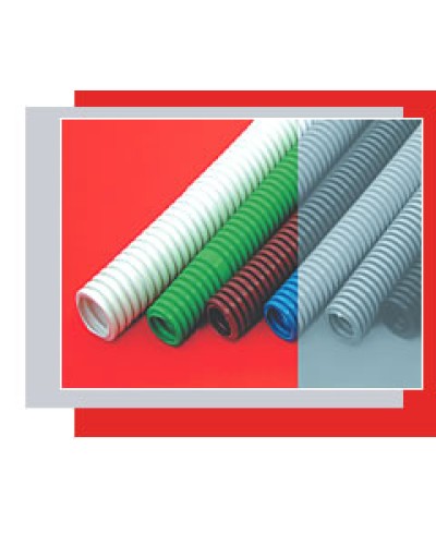 Труба гофрированная ПНД легкая диам 50 мм, с зондом Экопласт 20150-15 в Махачкале Труба гофрированная Pintop.ru