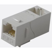 Повторитель портов RJ-45, неэкранированный, 90 градусов, кат.5E, формата Keystone, белый LANMASTER LAN-KCP45U5E/90-WH