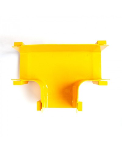 Т-соединитель оптического лотка 120 мм, монтаж без соединителей, желтый LANMASTER (LAN-OT120-ET/NC) в Махачкале Коммутационные изделия Pintop.ru