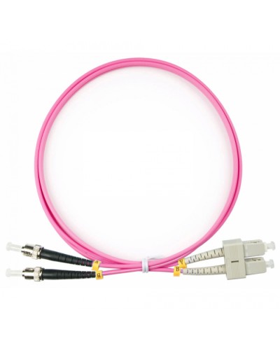 Шнур оптический duplex SC-ST 50/125 mm OM4 1,5м LSZH Cabeus FOP-50-OM4-SC-ST-1,5m в Махачкале Патч-корды оптические Pintop.ru