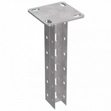 Стойка двойная потолочная 45х30х400 пятка 120х120 Промрукав (PR08.5147)