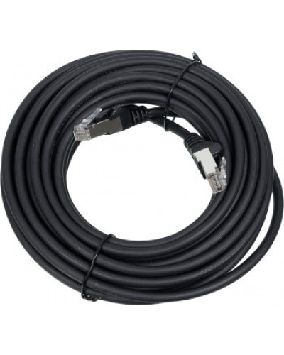 Патч-корд LSZH FTP кат.6A, 10 м, черный LANMASTER LAN-PC45/S6A-10-BK в Махачкале Патч-корды и пигтейлы Pintop.ru