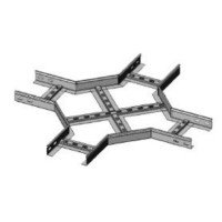 Ответвитель X-образный 600х80 (1,2) для лестничного лотка ПожТехКабель (651-917)