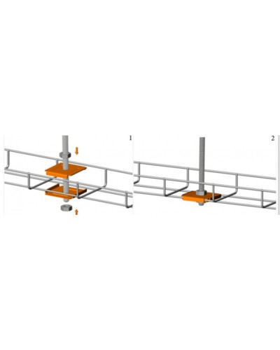 Фиксатор для подвеса проволочного лотка на шпильке Промрукав (PR08.5214) в Махачкале Аксессуары для лотков Pintop.ru