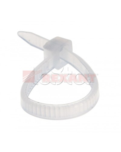 Хомут-стяжка нейлоновый 2.5х80 мм белый (100шт/уп) REXANT 07-0080 в Махачкале Стяжки-хомуты Pintop.ru