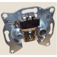 Механизм розетки TV+FM оконечный LK60 Экопласт 865200-1