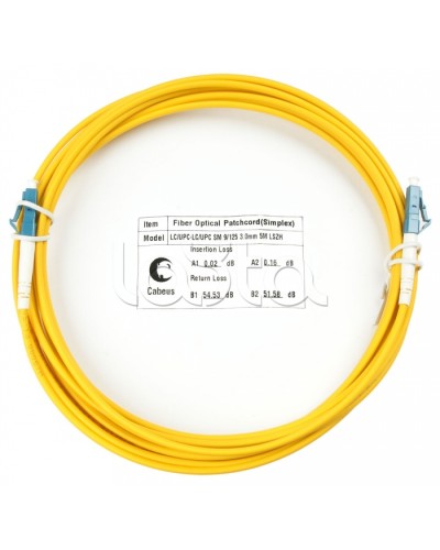 Шнур оптический simplex LC-LC 9/125 sm 20м LSZH Cabeus FOP(s)-9-LC-LC-20m в Махачкале Патч-корды оптические Pintop.ru