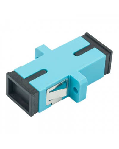 Адаптер оптический проходной SC-SC, OM3, симплекс (simplex), бирюзовый Datarex DR-540023 в Махачкале Коммутационные изделия Pintop.ru