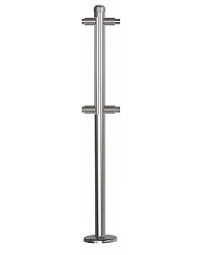 Стойка стационарная хромированная Ростов-Дон ОБ1/2-2-180 ХРОМ в Махачкале Ограждения Pintop.ru