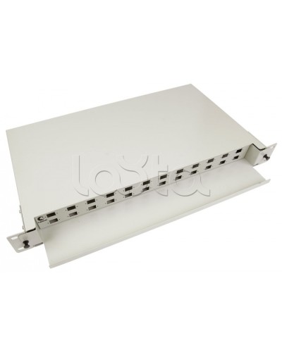 Бокс оптический 19, 1U на 24 SC/2xLC порта Cabeus ODF-19-24-SC в Махачкале Кросс оптический Pintop.ru