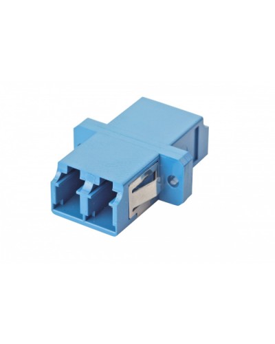Оптический адаптер OS2, дуплекс LC, с фланцами, синий Eurolan (36A-S2-2L-02BU) в Махачкале Проходные адаптеры и розетки оптические Pintop.ru