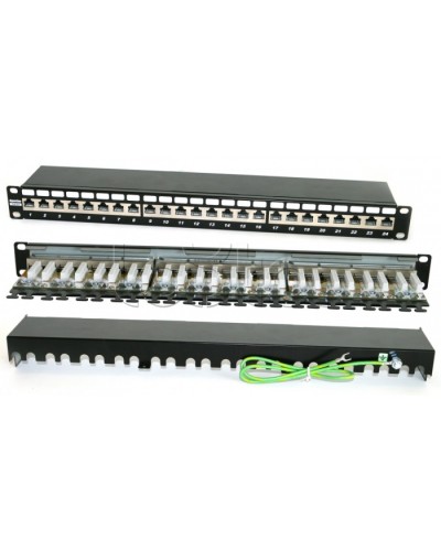 Патч-панель Hyperline PP2-19-24-8P8C-C6A-SH-110D в Махачкале Патч панель Pintop.ru