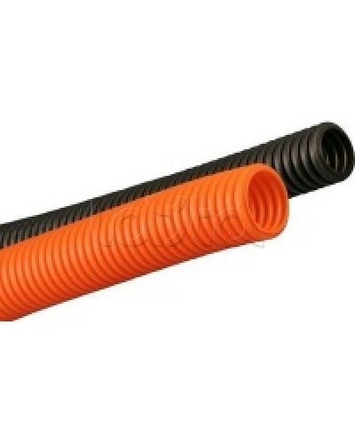 Труба гофрированная ПНД 20 мм без зонда тяжёлая цвет оранжевый DKC 70520 в Махачкале Труба гофрированная Pintop.ru