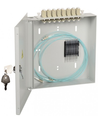 Кросс укомплектованный настенный LC (duplex) 8 портов (OM3) ITK FOBX8-N-8LCUD03 в Махачкале Кросс оптический Pintop.ru