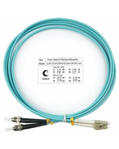 Шнур оптический duplex FOP-50-LC-ST-1,5m Cabeus в Махачкале Патч-корды и пигтейлы Pintop.ru