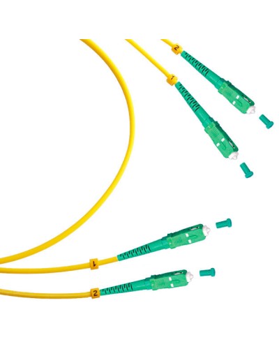 Шнур оптический duplex SC/APC-SC/APC 9/125 sm 15м LSZH Cabeus FOP(d)-9-SC/APC-SC/APC-15m в Махачкале Патч-корды оптические Pintop.ru