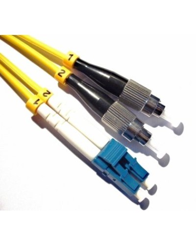 Патч-корд оптический, PVC, дуплексный, LC/UPC-FC/UPC, SM OS2, 2.0 м TWT (TWT-2LC-2FC/SU-2.0) в Махачкале Патч-корды оптические Pintop.ru