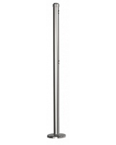 Стойка стационарная хромированная Ростов-Дон ОБ1/0-0 ХРОМ в Махачкале Ограждения Pintop.ru