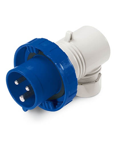 Вилка кабельная угловая IP67 16А 2P+E 230В DKC DIS2261633 в Махачкале Аксессуары для стоек и шкафов Pintop.ru