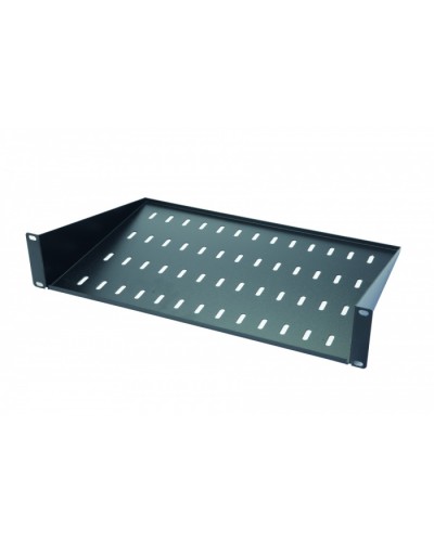 Полка консольная 2U, до 15 кг, глубина 400 мм Eurolan 60A-02-40-11BL в Махачкале Полки для шкафов и стоек Pintop.ru