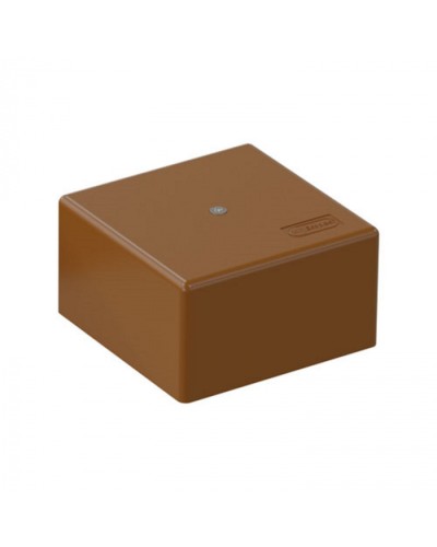 SD3 Коробка распределительная для о/п, для монтажного пистолета 75x75x40мм, (корич.) Экопласт (72932B) в Махачкале Распределительные коробки Pintop.ru