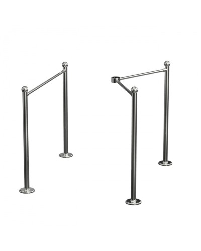 Ограждение прямое Ростов-Дон ОП-Р (Хром) в Махачкале Ограждения Pintop.ru