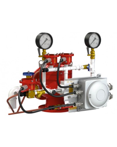 Узел управления дренчерный с комбинированным приводом Спецавтоматика УУ-Д150/1,6(Э24, Г0,07)-ВФ.О4 в Махачкале Устройства пуска водяного пожаротушения Pintop.ru