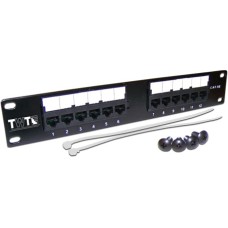 Патч-панель 10" 1U, 12 портов, UTP TWT TWT-PP12UTP-10