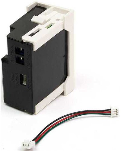 Блок питания для конвертора RJ45-VGA, формата Mosaic, 22.5х45мм, вертикальный, белый LANMASTER LAN-SIP-23VGA/VP-WH в Махачкале Электротехническое оборудование Pintop.ru