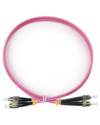Шнур оптический duplex FC-ST 50/125 mm OM4 1м LSZH Cabeus FOP-50-OM4-FC-ST-1m в Махачкале Патч-корды оптические Pintop.ru