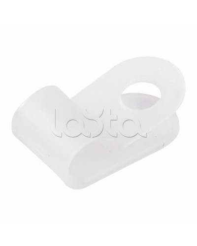 Кабельная скоба пластиковая 5мм для крепления термокабеля Спектрон-КС-5 в Махачкале Держатели, клипсы, скобы Pintop.ru