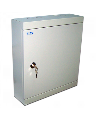 Настенный распределительный бокс, 40 плинтов, 400 пар, металл, с замком TWT (TWT-DB10-40P/KM) в Махачкале Кросс оптический Pintop.ru