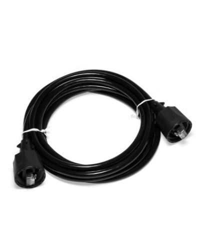 Патч-корд индустриальный RJ45 - RJ45, 4 пары, FTP, категория 5е, 1 м, черный LANMASTER LAN-S45-45-1.0-WP в Махачкале Патчкорды (медные) Pintop.ru