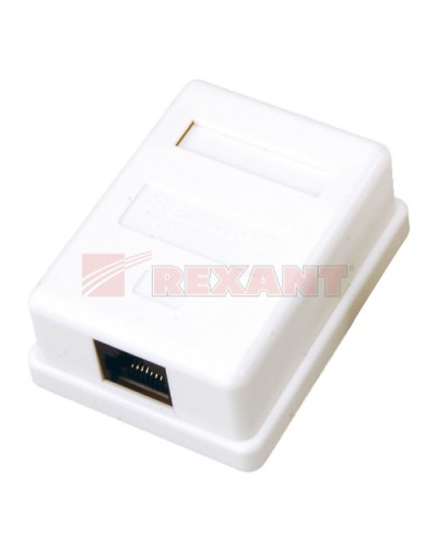 Розетка компьютерная 1xRJ-45 CAT5e (25шт/уп) REXANT 03-0121 в Махачкале Розетки компьютерные и телефонные Pintop.ru