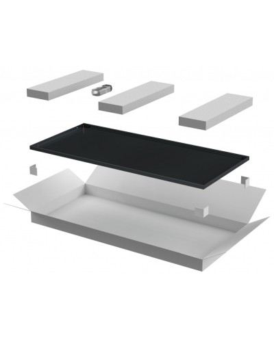 ITK LINEA E Дверь металлическая 600мм шкафа 18U чер. (LE05-18U6X-DM) в Махачкале Аксессуары для стоек и шкафов Pintop.ru