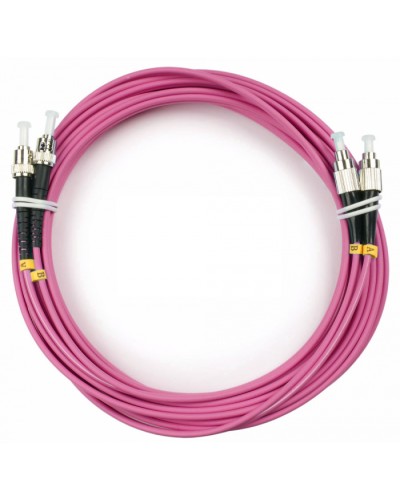 Шнур оптический duplex FC-ST 50/125 mm OM4 5м LSZH Cabeus FOP-50-OM4-FC-ST-5m в Махачкале Патч-корды оптические Pintop.ru
