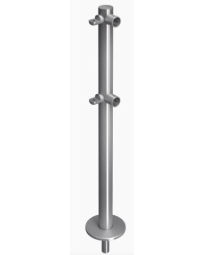 Стойка ограждения съемнаяL-образная с 2-мя полупетлями слева Oxgard ВЗР 1996Р.20-03 в Махачкале Ограждения Pintop.ru