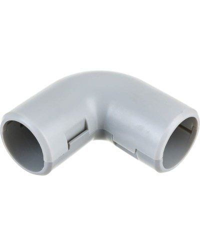 CI25G Угол 90 гр.(2част.), без галогена, для труб D25мм, цвет чёрный (1уп = 25шт) Экопласт (41225-25HF-BL) в Махачкале Повороты, муфты, тройники Pintop.ru