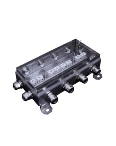 Коробка монтажная огнестойкая Гефест КМ-О (16к*6,0)-IP66 1224нерж, 12 вводов 123х240х60 в Махачкале Распределительные коробки Pintop.ru