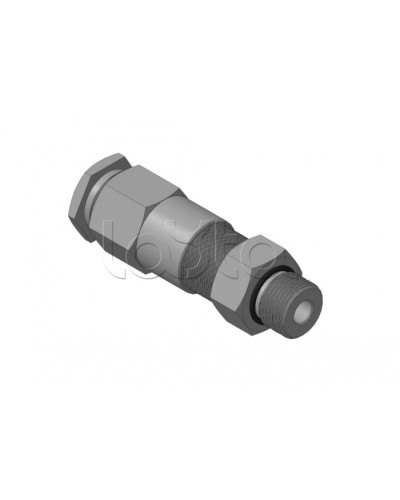 Кабельный ввод для бронированного кабеля с двойным уплотнением, резьбой G1/2, внешним диаметром кабеля D=8-12 мм и проходным диаметром кабеля d=4-8 мм Спектрон КВБ-12/8-2У-М-G1/2 в Махачкале Аксессуары для кабель-канала Pintop.ru