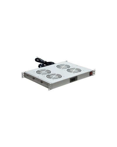 Модуль вентиляторный с термостатом 19 1U с 4-мя вентиляторами REXANT 04-2605 в Махачкале Вентиляторные модули Pintop.ru