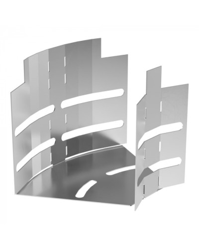 Угол горизонтальный изменяемый 0-45 градусов Стандарт INOX (AISI 304) 100х100 Промрукав (PR16.3586) в Махачкале Аксессуары для лотков Pintop.ru