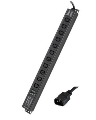 Блок распределения питания вертикальный для 19 шкафов DKC R5VIEC11CDOP в Махачкале Блоки розеток Pintop.ru