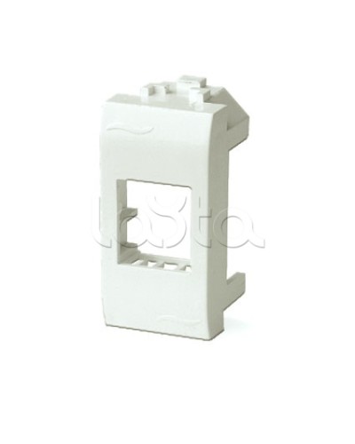 Адаптер для информационных разъемов Systimax, белый, 1мод. DKC 76609B в Махачкале Аксессуары для стоек и шкафов Pintop.ru