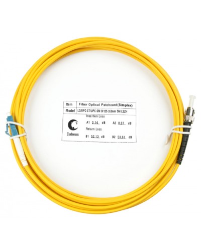 Шнур оптический simplex LC-ST 9/125 sm 7м LSZH Cabeus FOP(s)-9-LC-ST-7m в Махачкале Патч-корды оптические Pintop.ru