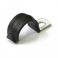 Скоба металлическая однолапковая с полимерным покрытием СМО-П d16-17 мм (100 шт/уп) Промрукав (PR08.6007)