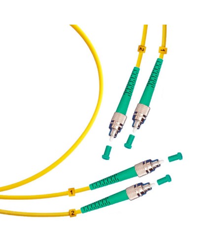 Шнур оптический duplex FC/APC-FC/APC 9/125 sm 5м LSZH Cabeus FOP(d)-9-FC/APC-FC/APC-5m в Махачкале Патч-корды оптические Pintop.ru