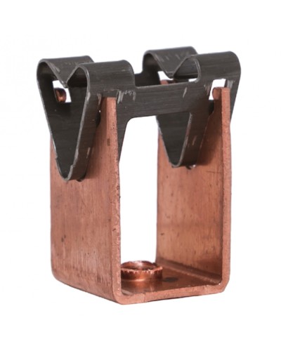 Держатель токоотвода металлический 35мм, L=20мм, Ni/Сu EKF PROxima (lp-d2115-20-cu) в Махачкале Электротехническое оборудование Pintop.ru